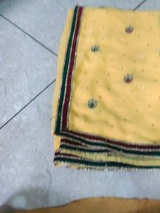Beautiful Yellow Saree