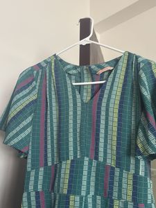 Patterned Green Jumpsuit