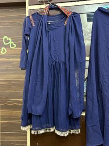 Embroidered Kurta Palazzo Set