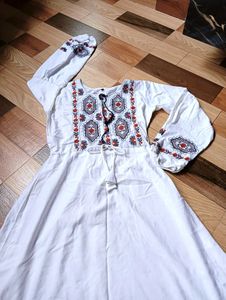 White Embroidered Dress