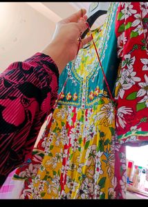 Colourful Kurti Anarkali Style