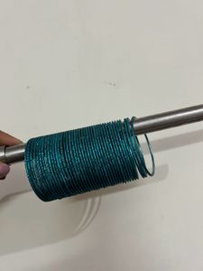 Sea Green Metal Bangles