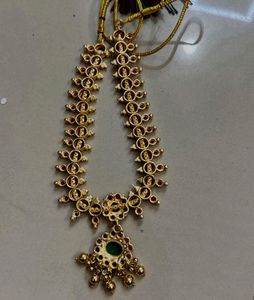 Ruby &amp; Emerald Gold-Plated Necklace Set