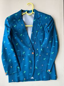 Boys Party Wear Smart Jacket Dino Print