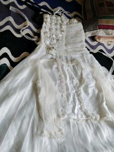 Wedding 💍 Style WHITE FAIRY FROCK WITH COAT