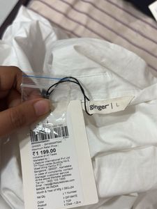 White Shirt Top Crop