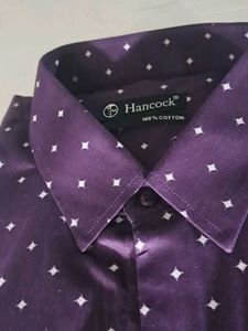Hancock Dress Shirt - Purple Diamond Print