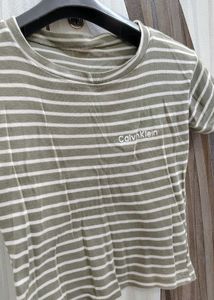 The Pistachio Colour Calvin Klein Tshirt