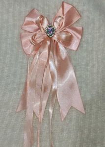 Blush Pink Rhinestone Bow
