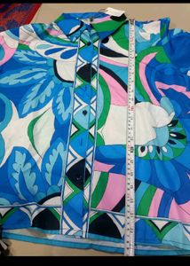 Retro Print Two-Piece Outfit