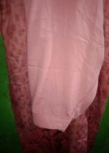 Elegant Pink Floral Kurta with salwar set