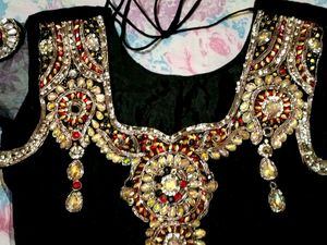 Wedding Wear Hand Work Frock Suit Set