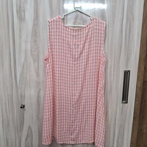 Pink Checkered Dress