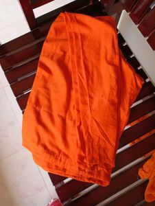 Orange Embroidered Salwar Kameez Pant Suit