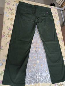 Olive Green Straight Leg Pants
