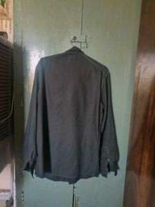 Double Pocket Black  Shirt