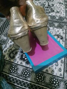 Gold Embellished Flats