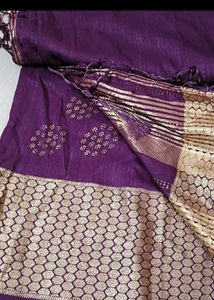Purple Partywear Saree
