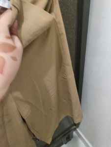 khaki flared pants