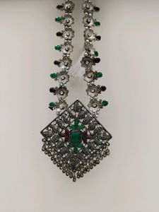 Oxidised Necklace And Earrings Set