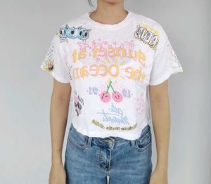Sunset Ocean Graphic Tee