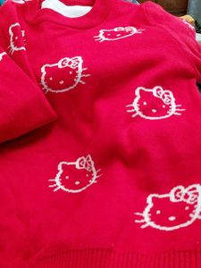 Hello Kitty Red Sweater