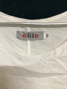 Elite White Stylish Top
