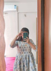 Floral Print Kurta