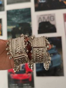 Oxidized Silver Tone Ghungroo Bracelet/Anklet