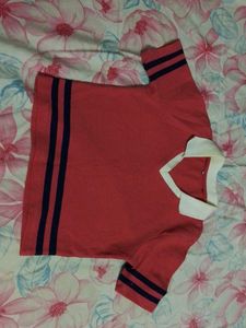 Aesthetic Pink Polo Top