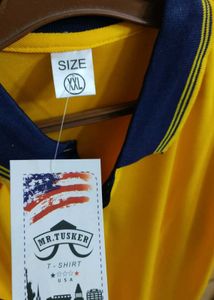 New Polo T-shirt - Vibrant Yellow colour