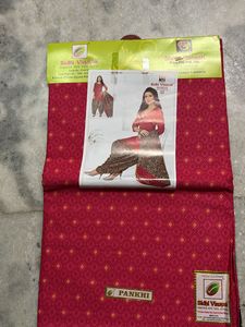 Pink And Grey Unstitched Salwar Suit Piece