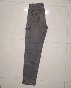 Grey Cargo Pants