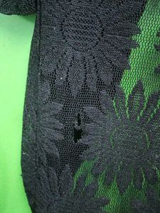 Black Floral Lace Cardigan