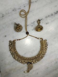 Heavy Necklace With Earring