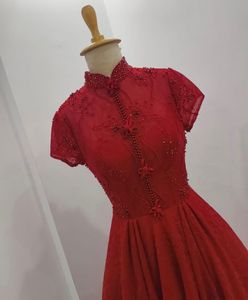 Red Embroidered Party Dress❤️🐣🌸