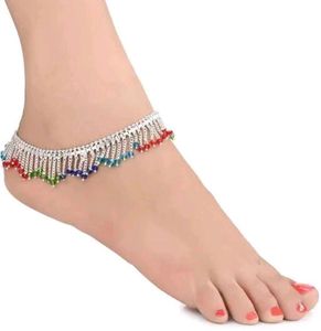 Anklets with Colorful Beads
