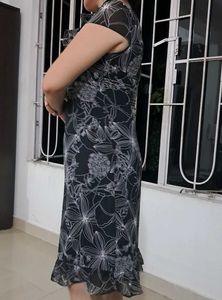 Black frill dress