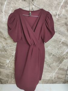Magenta Midi Dress