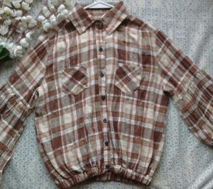 Plaid Button-Down Shirt