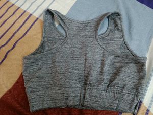 Grey Workout Bra By Clovia