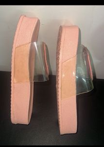 Rhinestone Embellished Flatform Heels