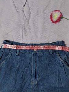 Asymmetrical Denim Skirt(Waist-26) Stretchable