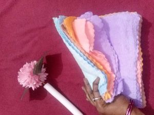 Soft Puffy Multicolored Handkerchiefs,6 In Colour