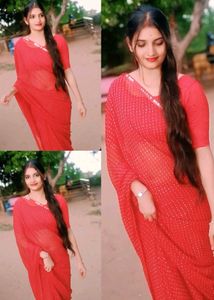 Leriya Red Saree 🎉