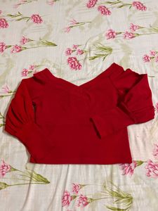 Red Crop Top From Athena