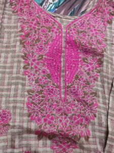 Embroidered woolen suit set