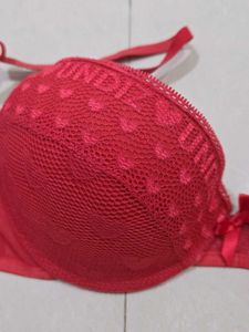Bright Coral Bra From Paris