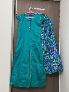 Elegant Kurta Set with flare long skirt