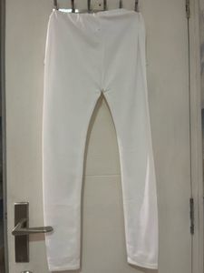 New White Leggings - Casual Comfort Size 36